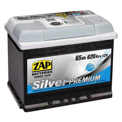 ZAP Silver Premium 56535 akkumulátor, 12V 65Ah 620A J+ EU, magas
